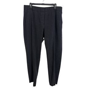 J Jill Dark Gray Ponte Pull On Slim Trousers Size Large Tall Office Classic